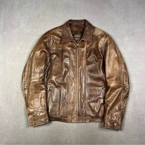 Danier Brown Leather Jacket Vintage